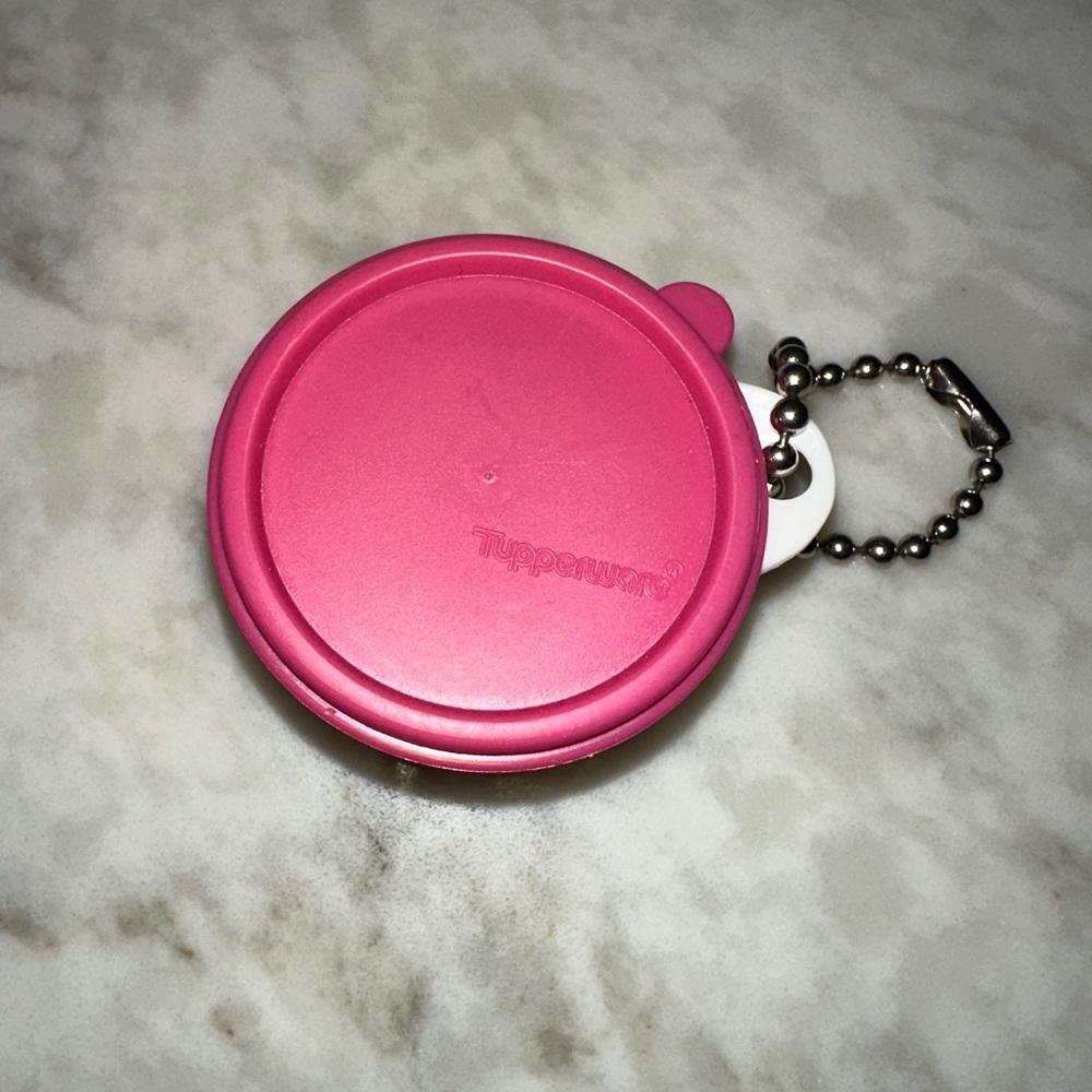 Vintage Mini Tupperware Container Keychains - image 5